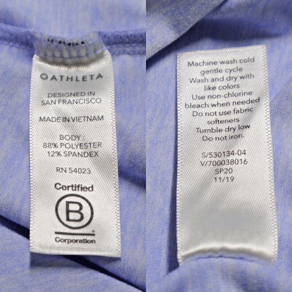 Athleta Size M Uptempo Crop Hoodie Lightweight Light Purple - Picture 11 of 11